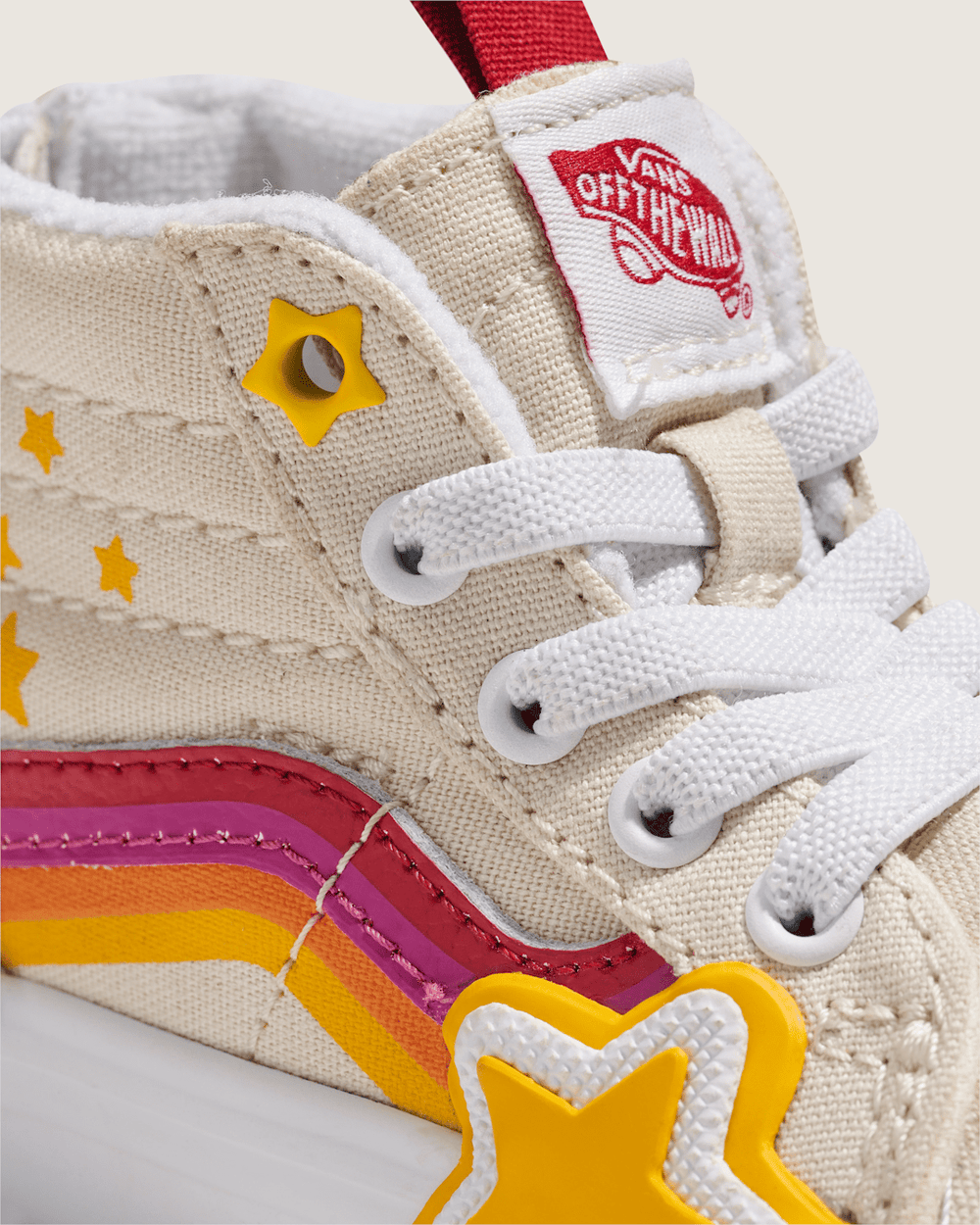 Toddler Sk8-Hi Zip Shoe in Rainbow Red / Yellow / Beige | Vans discount