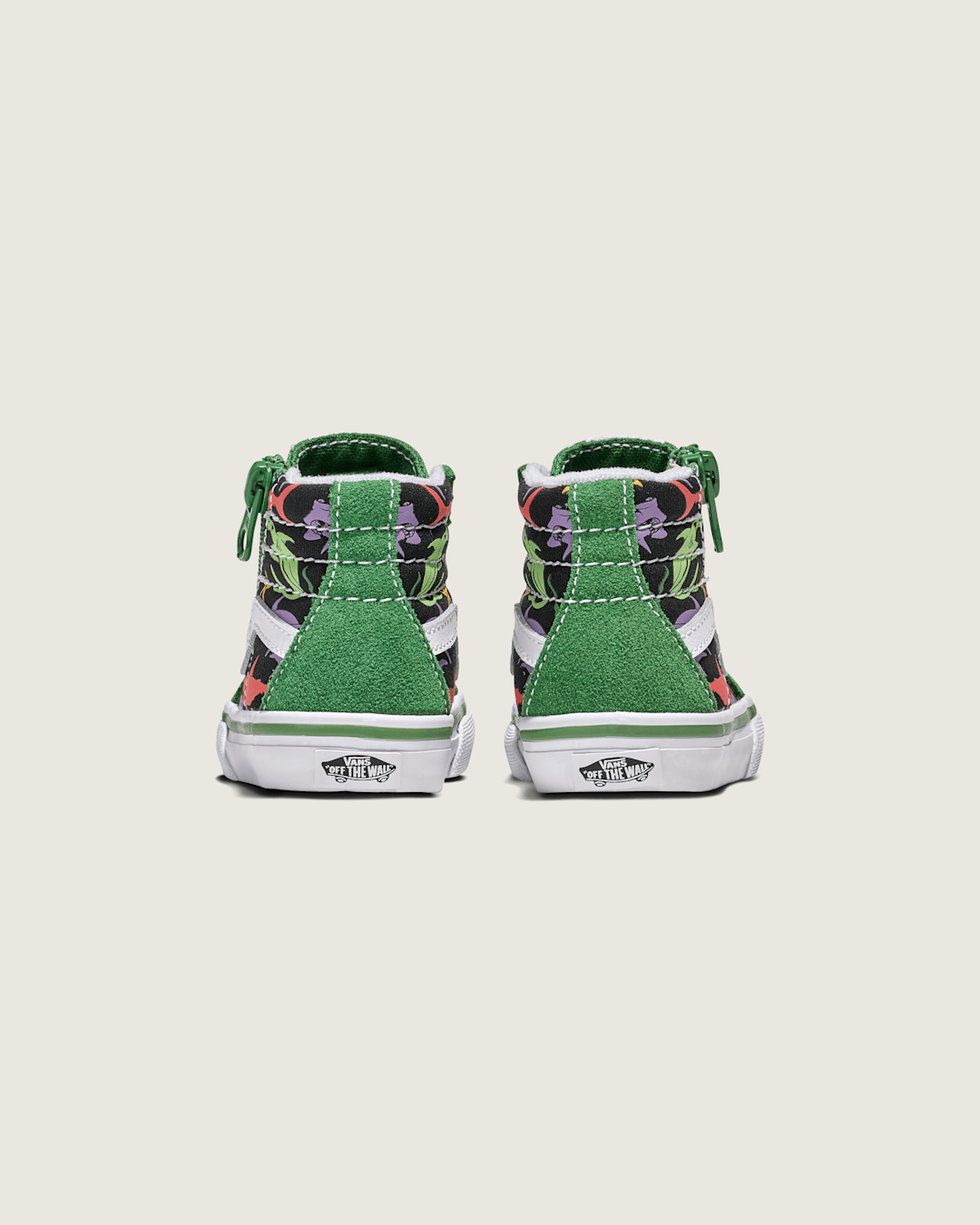 Toddler Sk8-Hi Reissue Side Zip Shark Shoe in Green / Black | Vans discount
