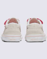 Toddler Old Skool V Shoe in Metallic Marshmallow White / Pink | Vans near me