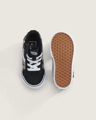 Toddler SK8-Hi Side Zip Shoe in Camo Black / Green | Vans sale
