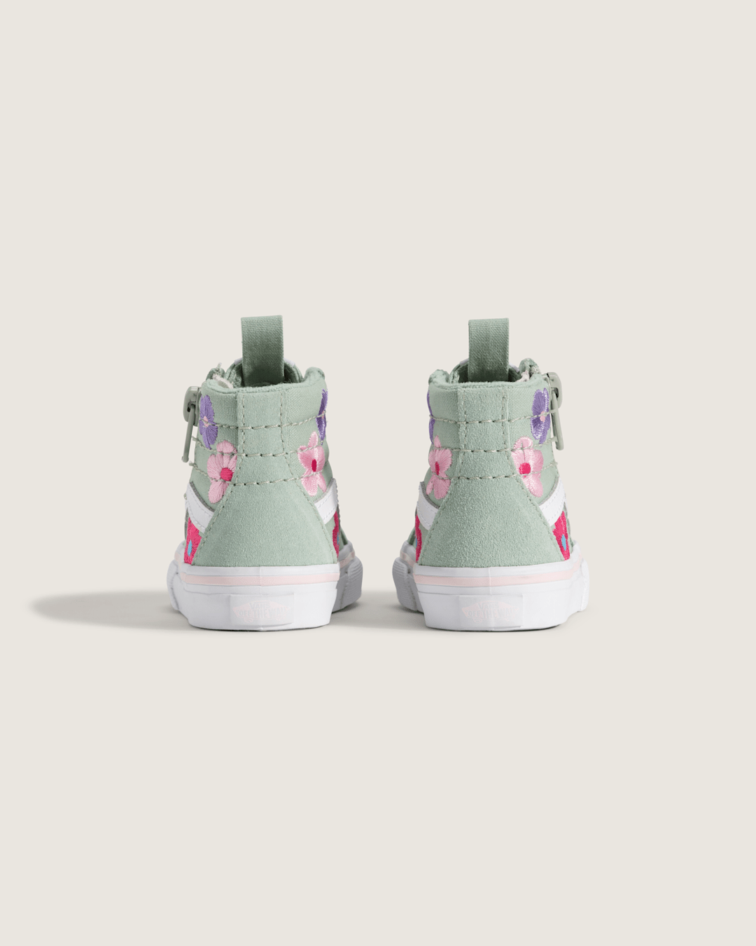 Toddler Sk8-Hi Side Zip Shoe in Grey / Olive Green | Vans near me