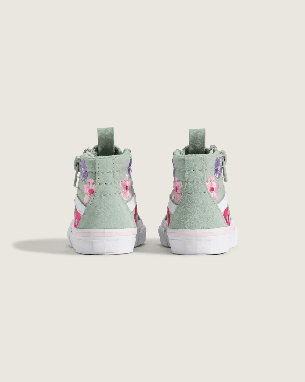 Toddler Sk8-Hi Side Zip Shoe in Grey / Olive Green | Vans near me