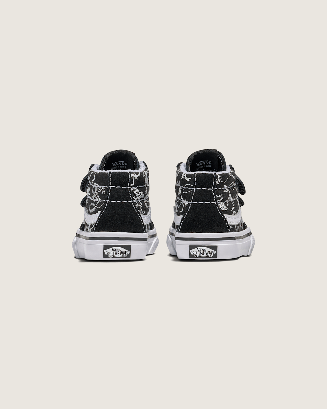 Toddler Sk8-Mid Reissue V Skeletons Shoe in Black | Vans on sale