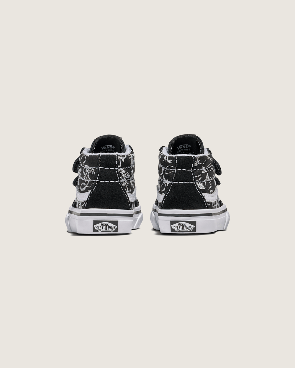 Toddler Sk8-Mid Reissue V Skeletons Shoe in Black | Vans on sale