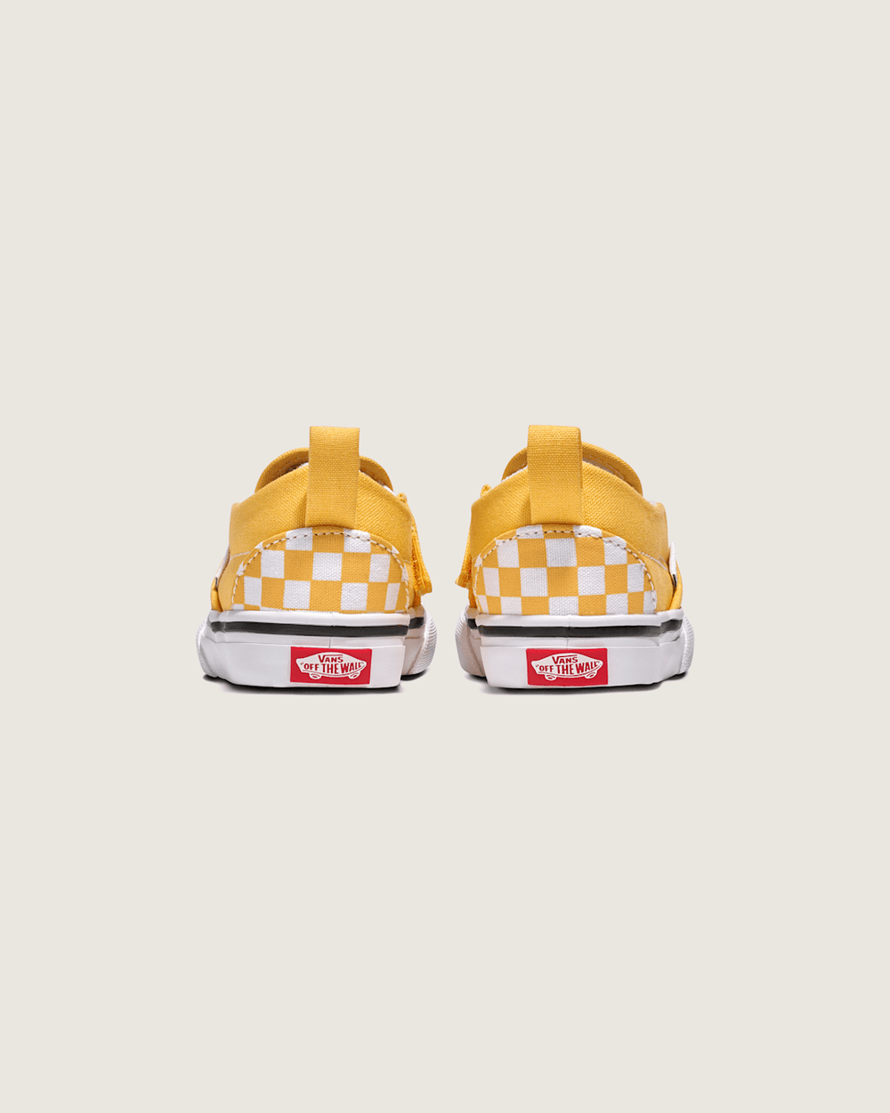 Toddler Classic Slip-On V Checkerboard Shoe in Banana Cream Yellow / White | Vans discount