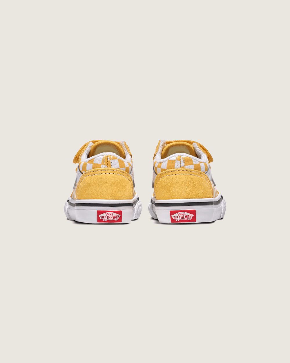 Toddler Old Skool V Checkerboard Shoe in Banana Cream Yellow / White | Vans online