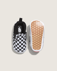 Infant Slip-On V Crib Checkerboard Shoe in Checkerboard Black / True White | Vans on sale