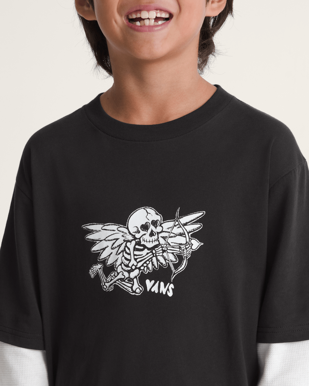 Kids Love Struck Thermal Twofer in Black | Vans outlet