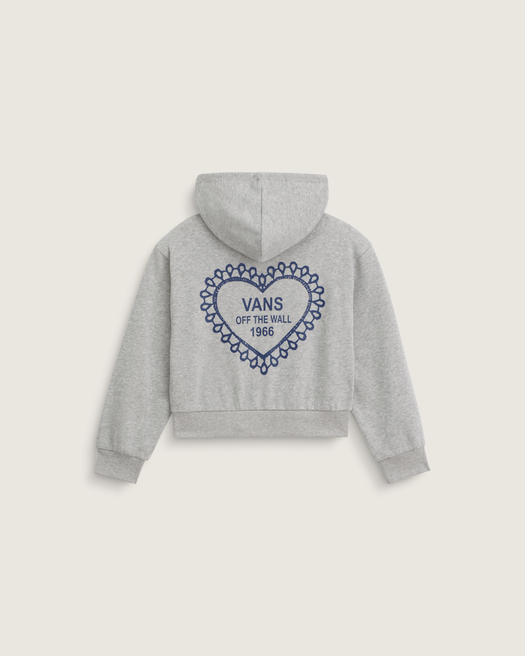 Kids Lacey Daze Retro Zip Hoodie in Cement Heather Grey | Vans online