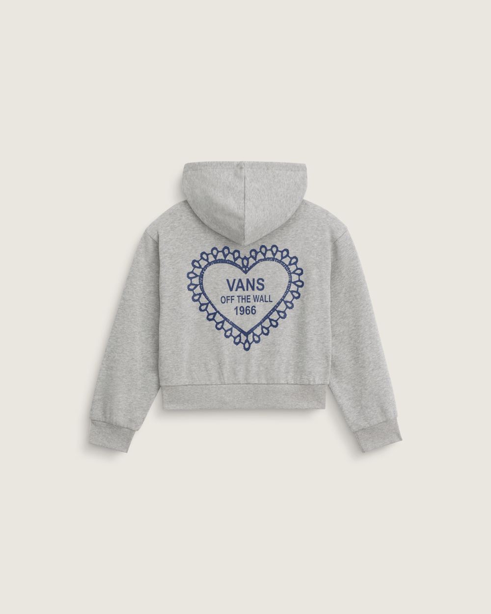 Kids Lacey Daze Retro Zip Hoodie in Cement Heather Grey | Vans online