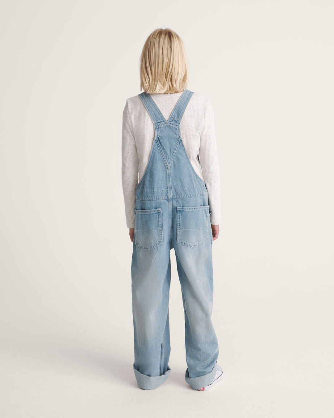 Kids Sirelle Denim Overalls in Stonewash Blue | Vans outlet