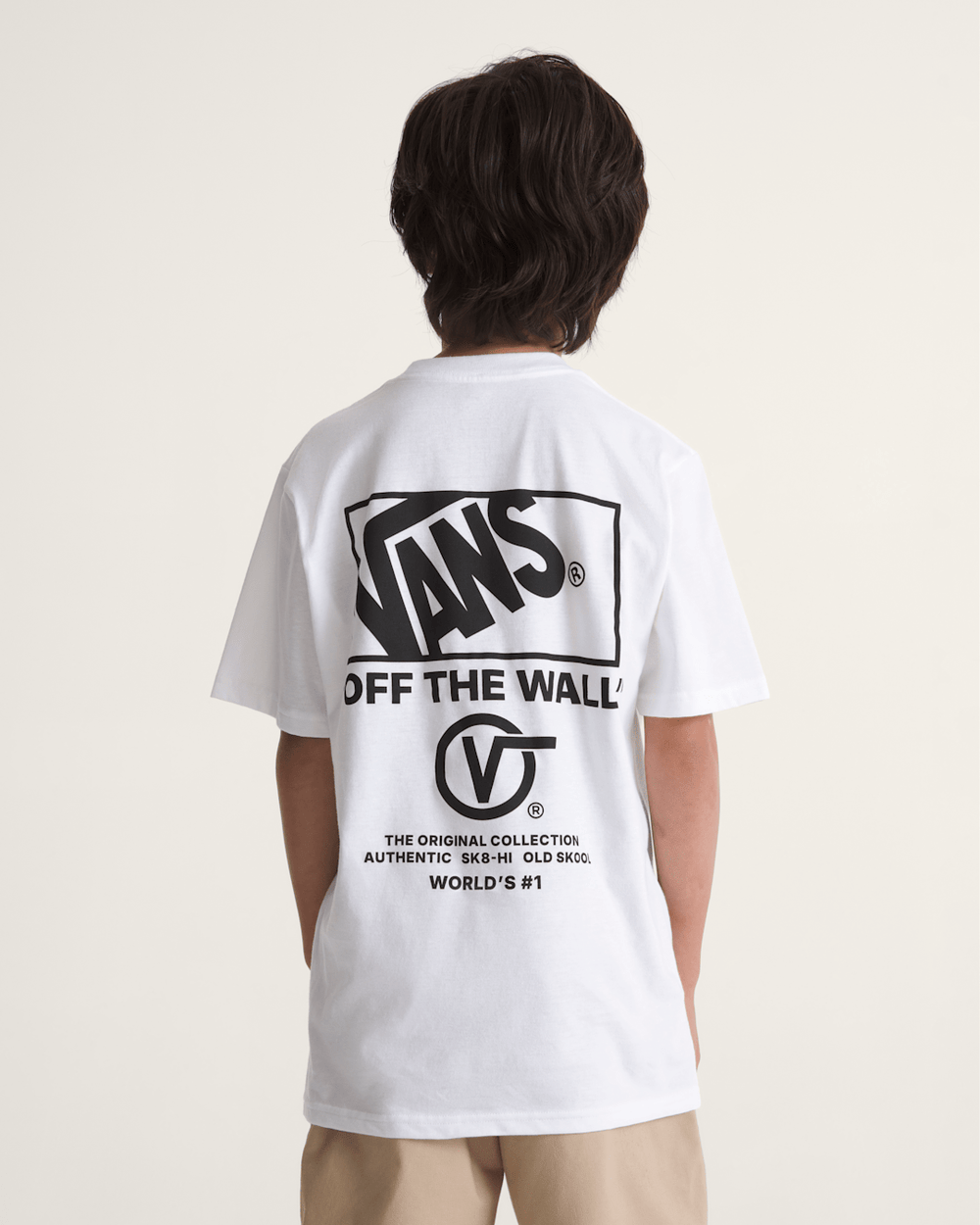 Kids Stacked Hi T-Shirt in White | Vans discount