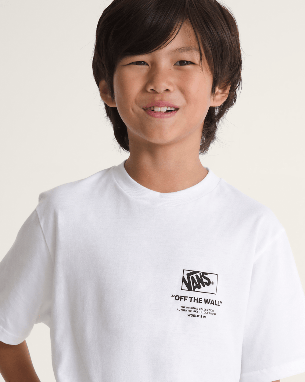 Kids Stacked Hi T-Shirt in White | Vans discount