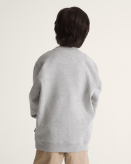 Kids Stretch Logo Crew Sweatshirt in Cement Heather Grey | Vans online