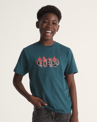 Kids Night Spark T-Shirt in Mossy Olive Green | Vans on sale