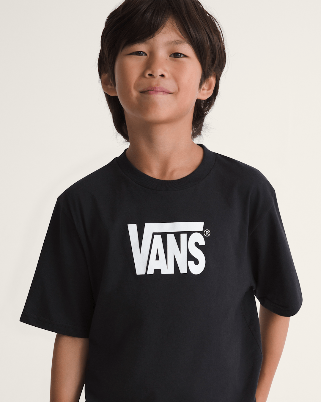 Kids Stretch Logo T-Shirt in Black | Vans sale