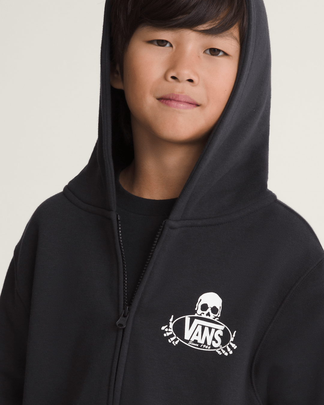 Kids Framework Zip Hoodie in Black | Vans on sale