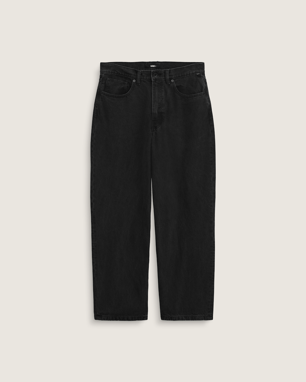 Kids Check-5 Loose Denim Pants in Stonewash Black | Vans near me