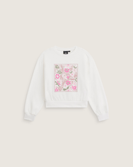 Kids Flow Field Crew Sweatshirt in Marshmallow White | Vans discount