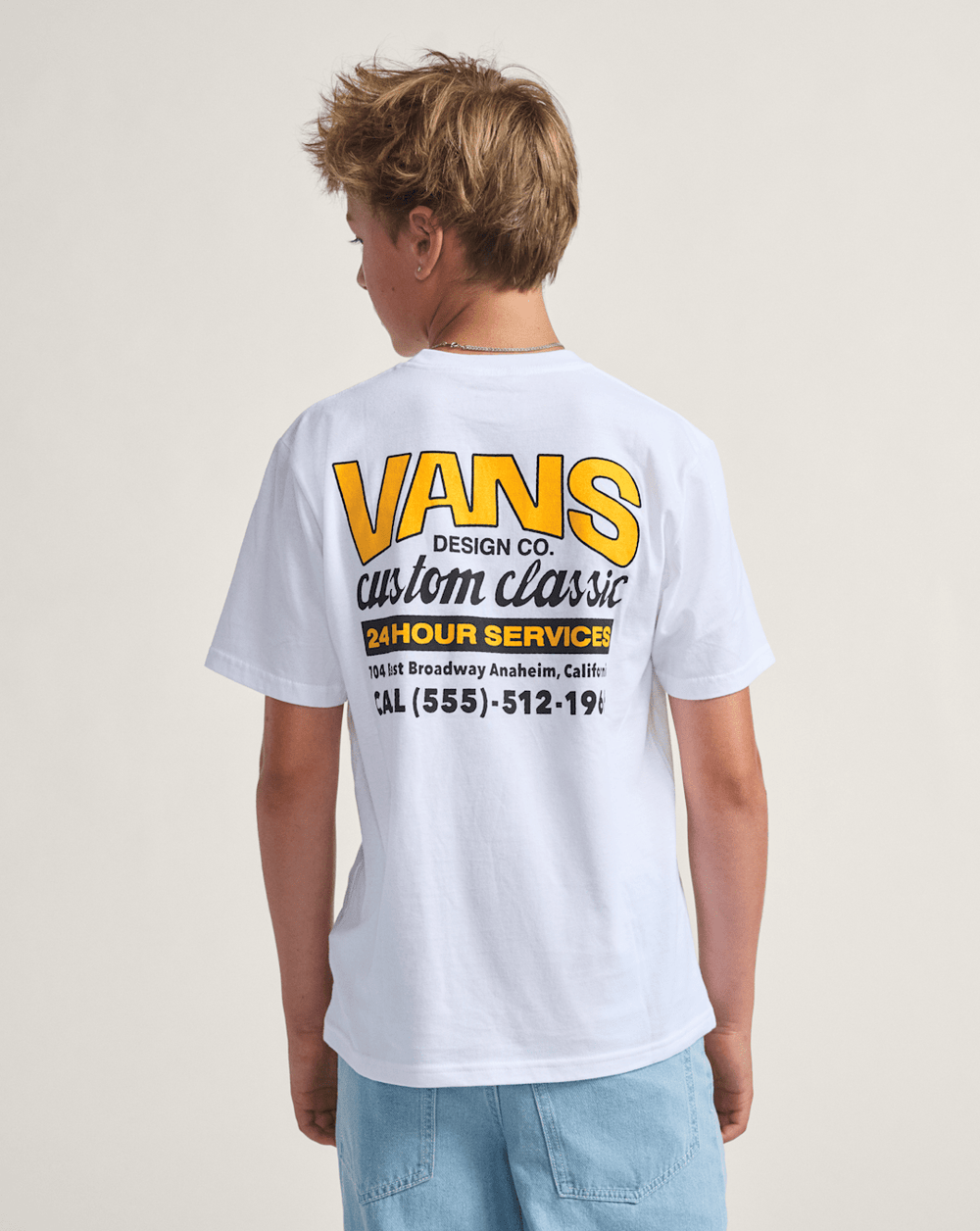 Kids Shop Front T-Shirt in White | Vans online