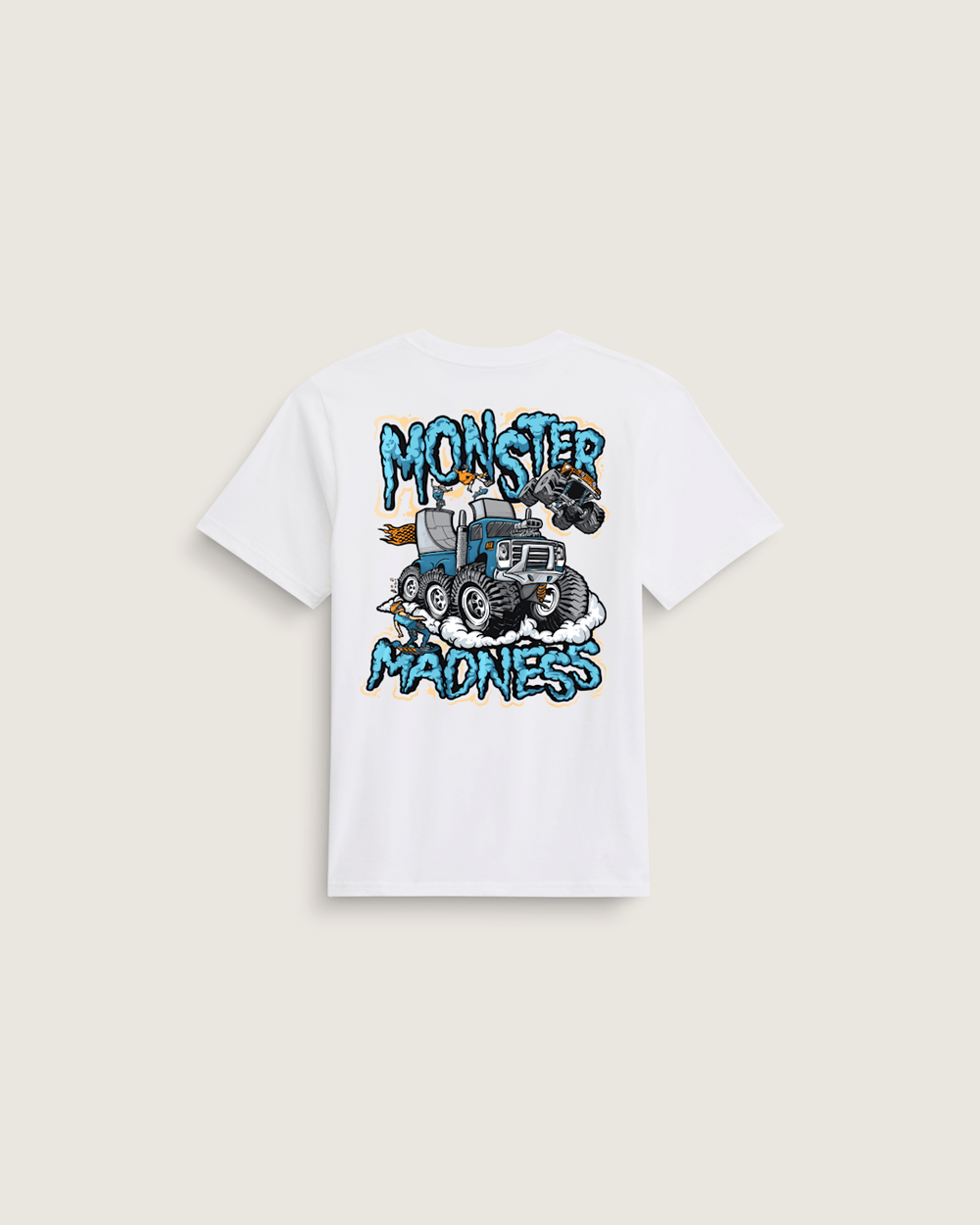 Kids Monster Madness T-Shirt in White | Vans near me