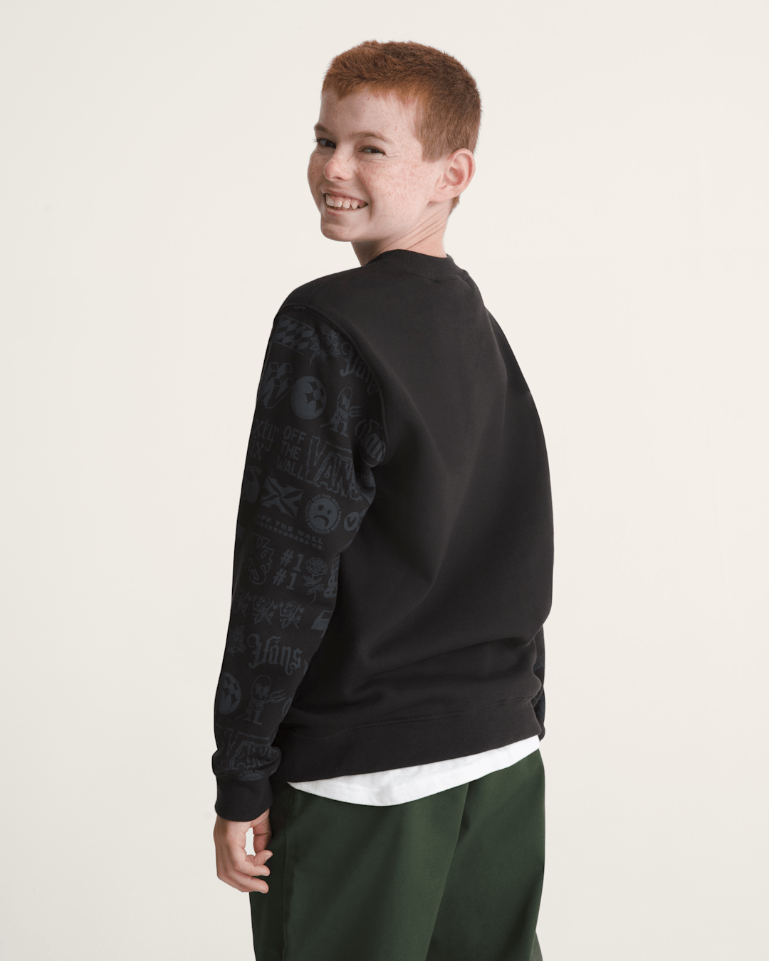 Kids Mixed Lot Crew Sweatshirt in Black | Vans discount