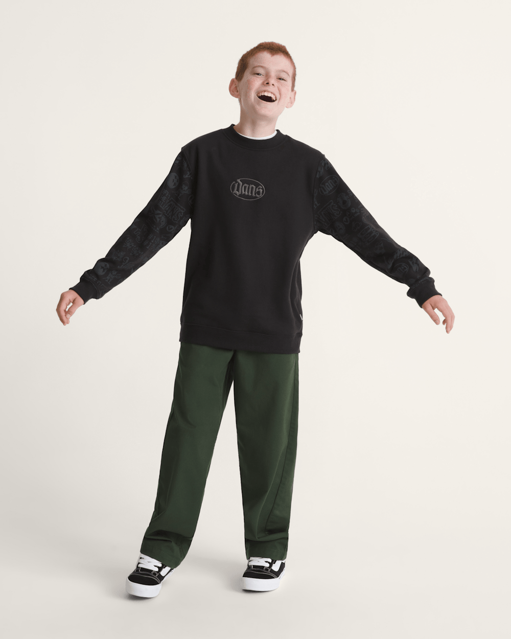 Kids Mixed Lot Crew Sweatshirt in Black | Vans discount