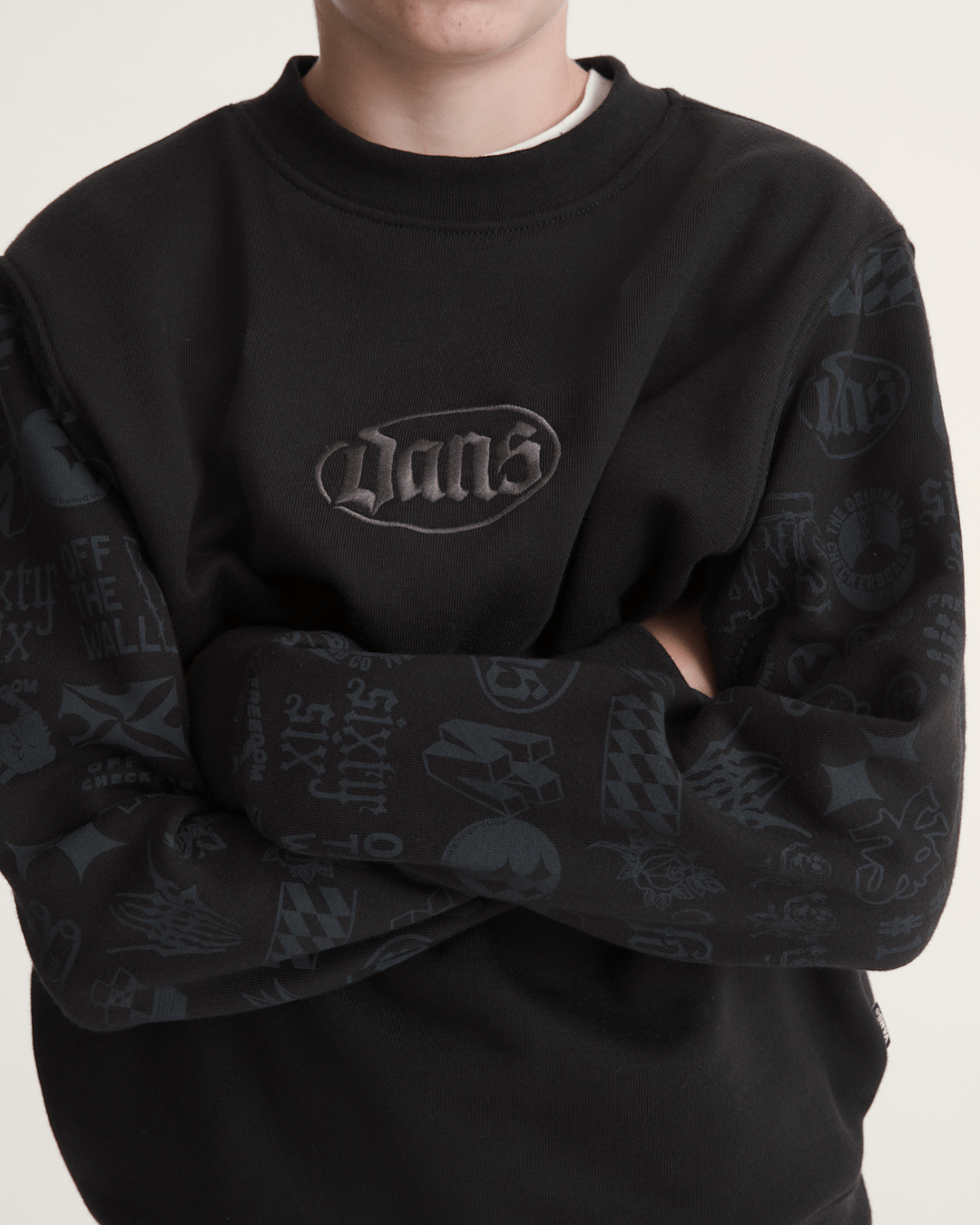 Kids Mixed Lot Crew Sweatshirt in Black | Vans discount