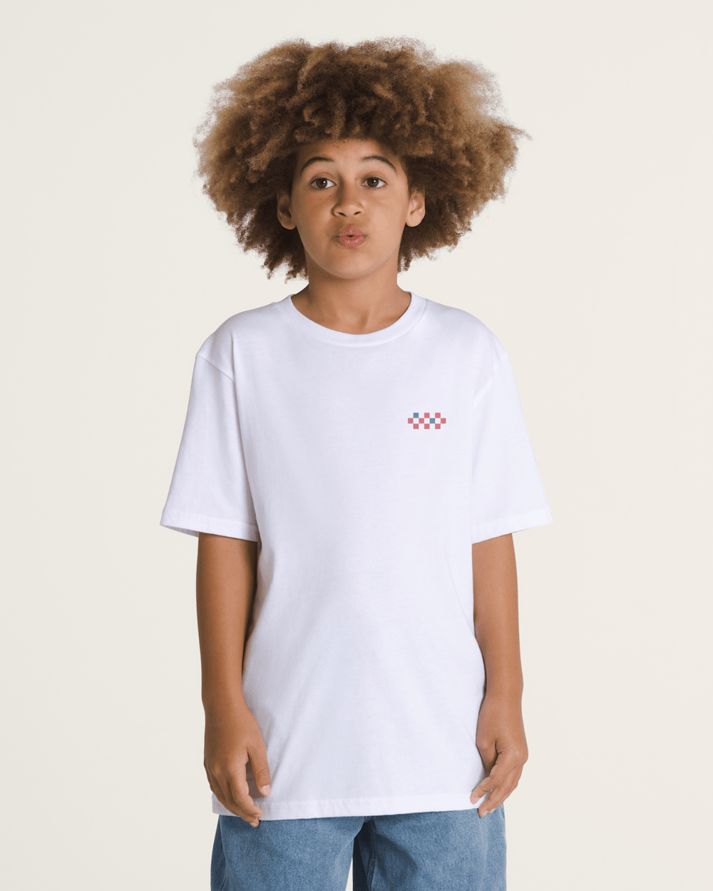 Kids Huck Fin T-Shirt in White | Vans on sale