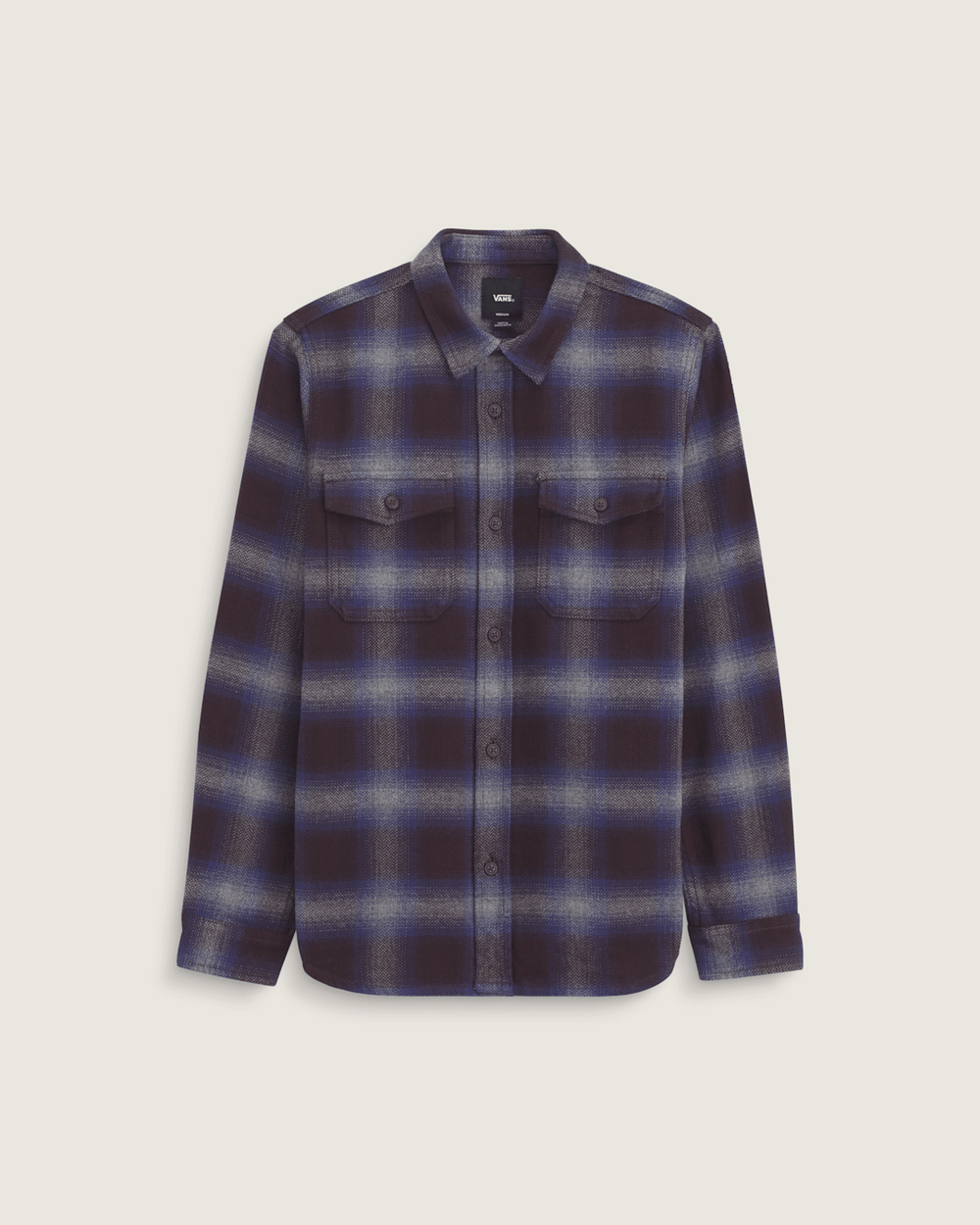 Kids Bixby Plaid Flannel Shirt in Dark Port Red / Pewter Heather Grey | Vans outlet