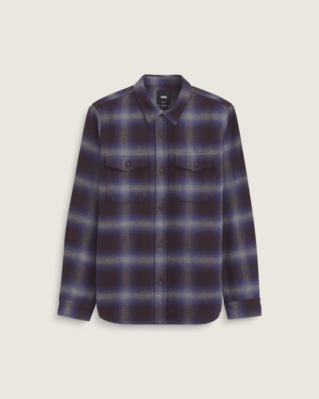 Kids Bixby Plaid Flannel Shirt in Dark Port Red / Pewter Heather Grey | Vans outlet