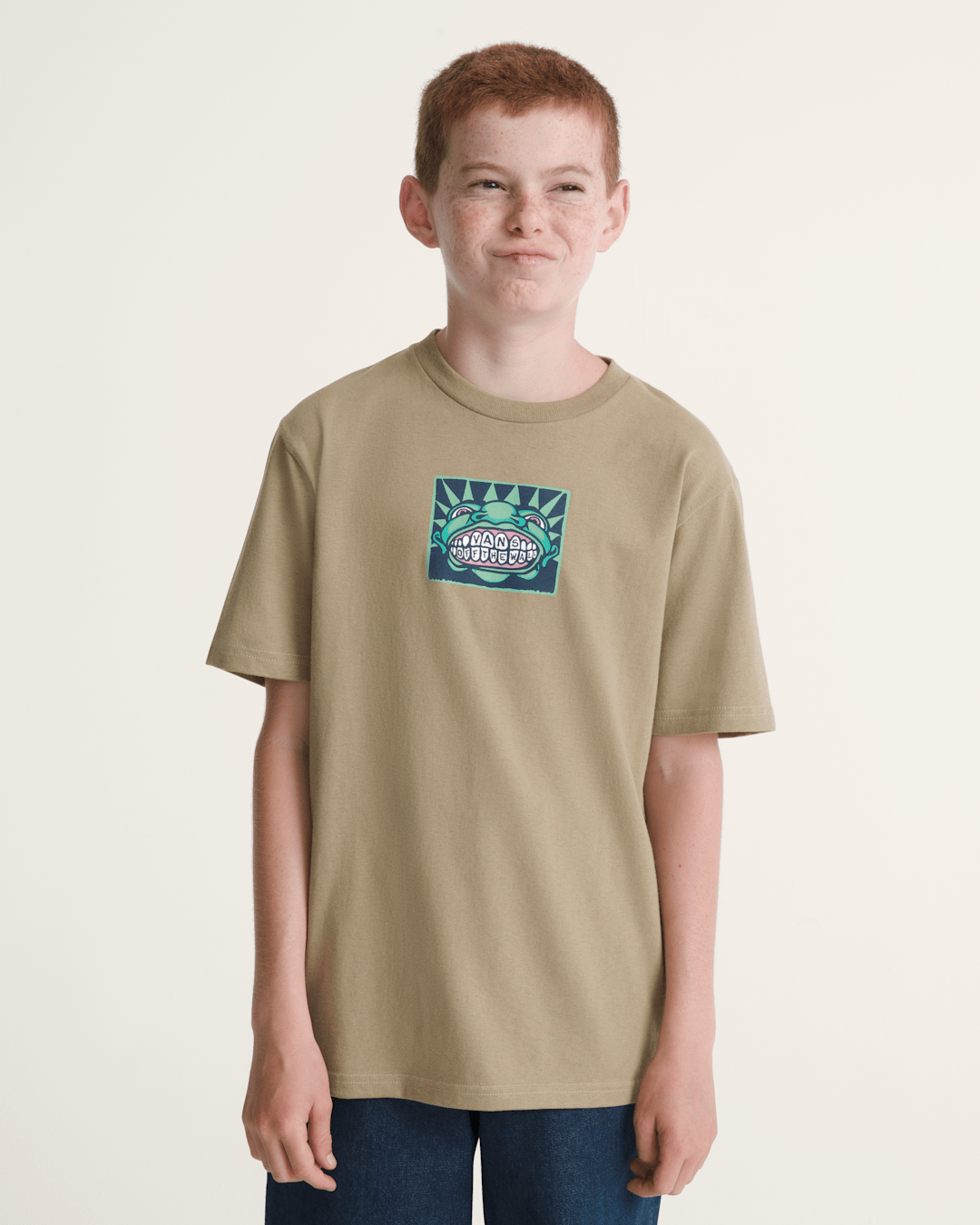 Kids Vans Mouf T-Shirt in Bay Leaf Brown | Vans on sale