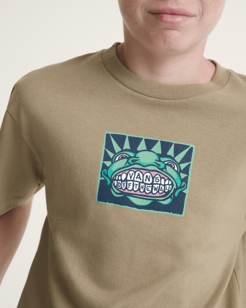 Kids Vans Mouf T-Shirt in Bay Leaf Brown | Vans on sale