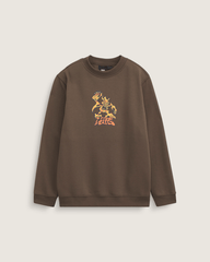 Kids Goblin Step Crew Sweatshirt in Coal Brown | Vans sale