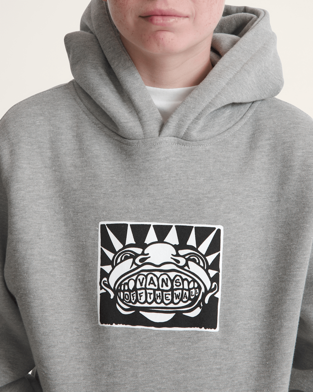 Kids Vans Mouf Pullover Hoodie in Cement Heather Grey | Vans outlet