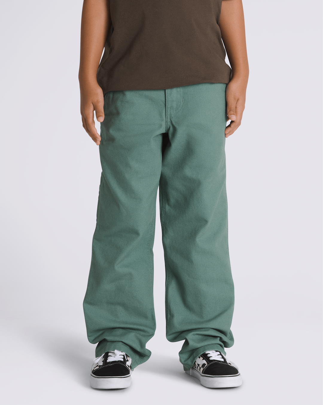 Kids Drill Chore Carpenter Pants in Dark Forest Green | Vans near me