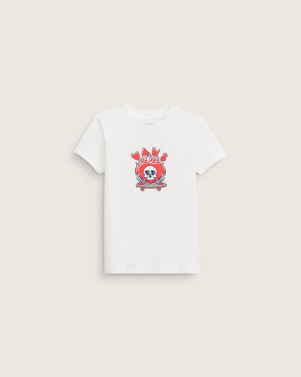 Little Kids Wheely Love Vans T-Shirt in White | Vans online