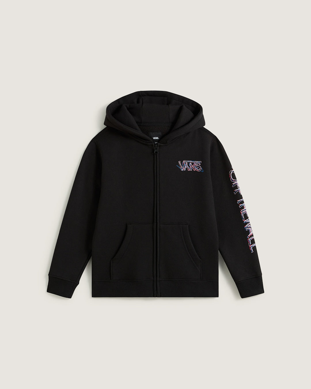Little Kids Scribbled Past Zip Hoodie in Black | Vans near me