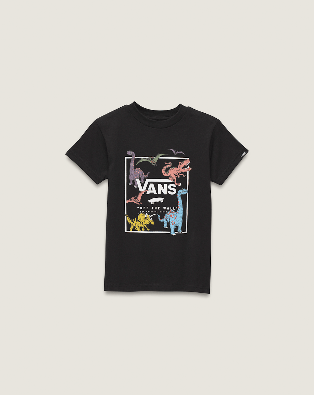 Little Kids Glow Dino T-Shirt in Black | Vans online