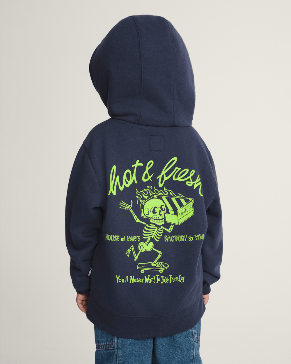 Little Kids Hot and Fresh Pullover Sweatshirt in Parisian Night Blue | Vans sale
