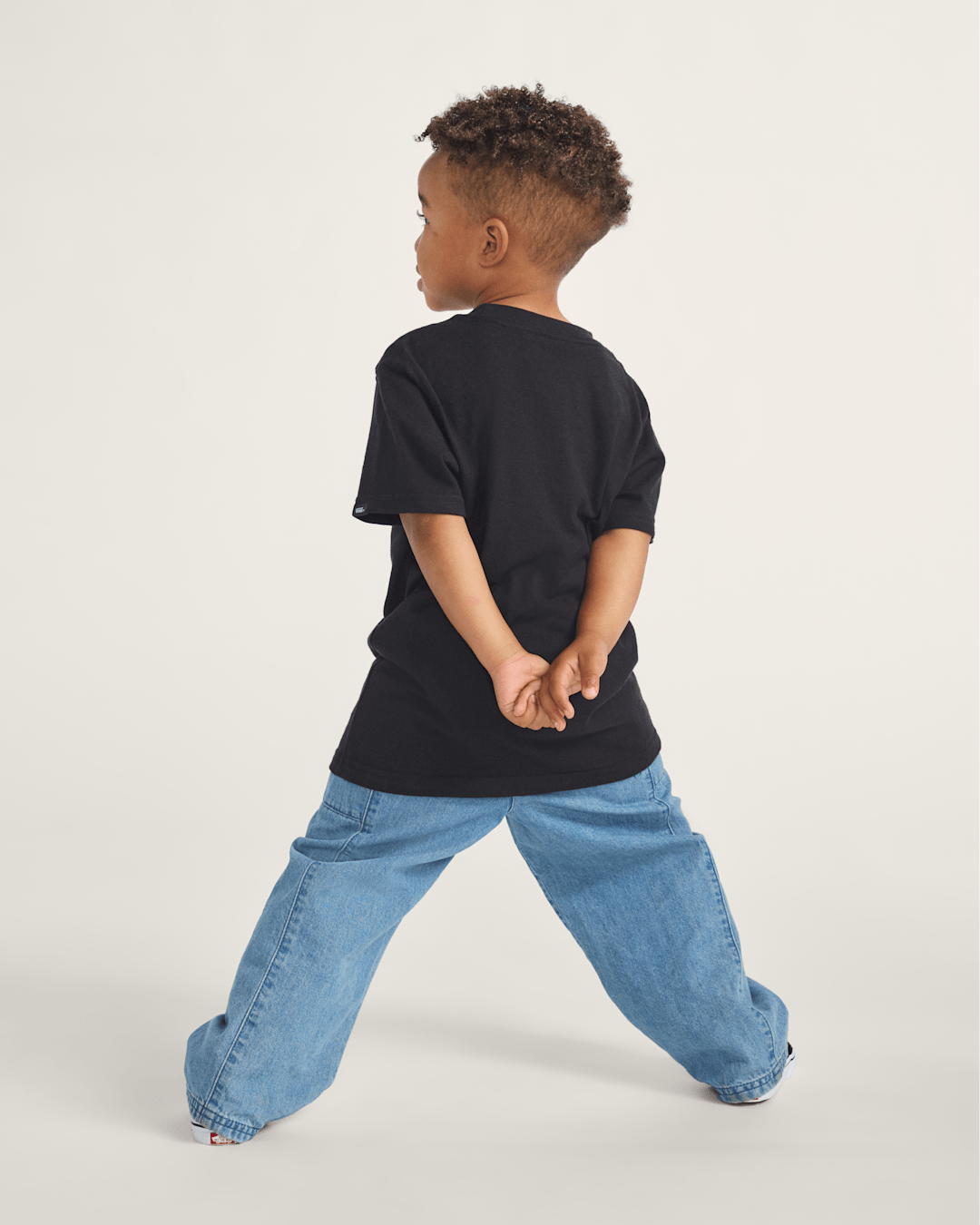 Toddler Vans Classic Kids Black/White T-Shirt | Vans outlet