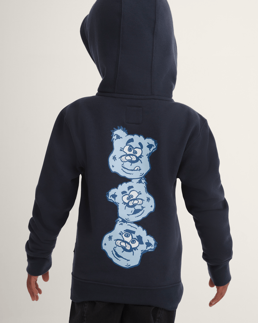 Little Kids Dizzy Bear Zip Hoodie in Parisian Night Blue | Vans near me