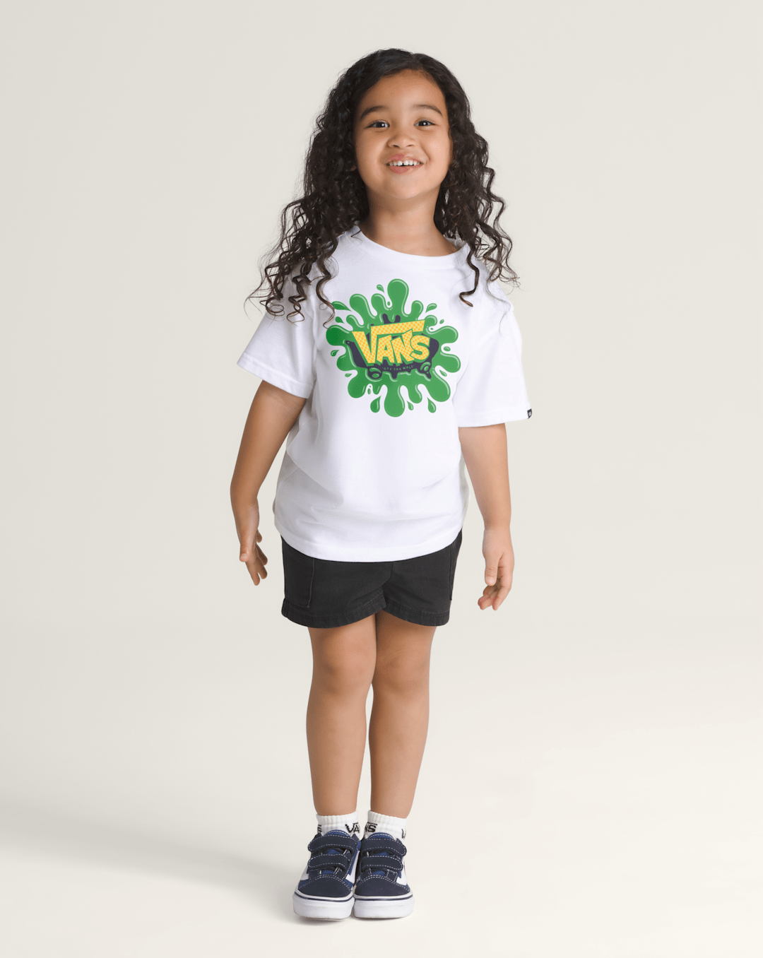 Little Kids Splat T-Shirt in White | Vans discount