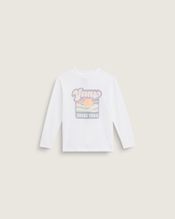 Little Kids Sun Dip Long Sleeve T-Shirt in White | Vans discount