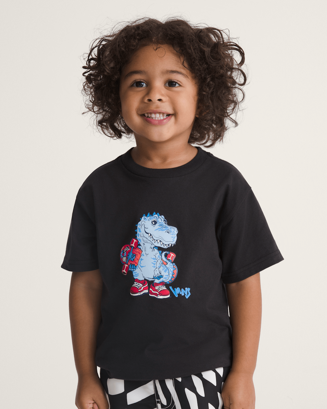 Little Kids Prehistoric Skater T-Shirt in Black | Vans discount