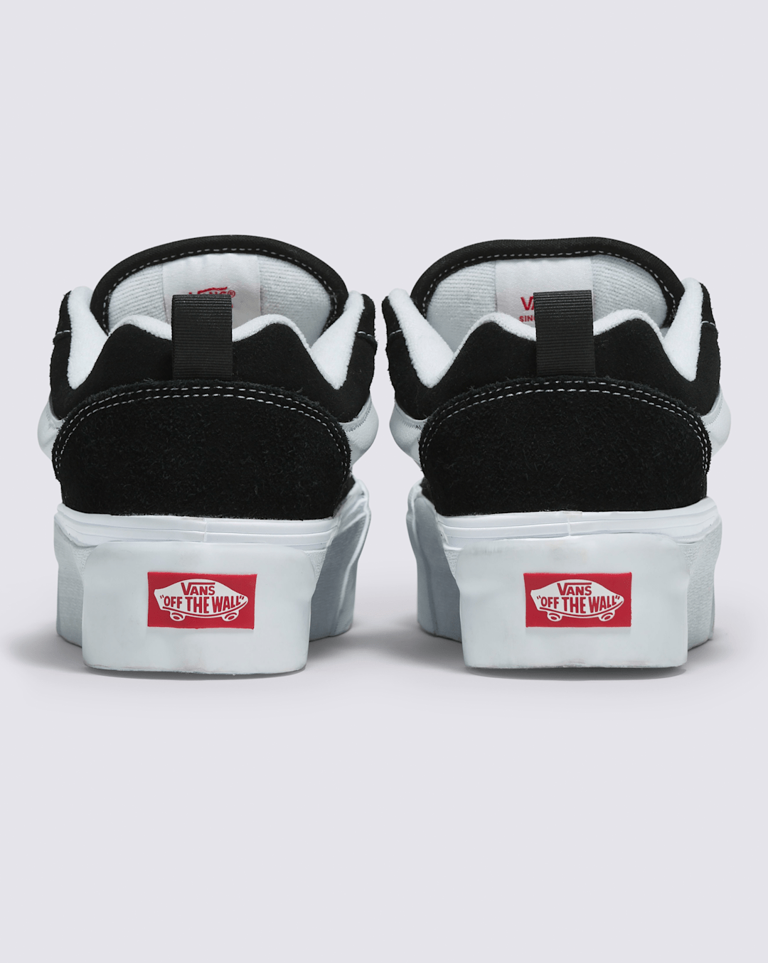 Knu Stack Shoe in Black / True White | Vans on sale