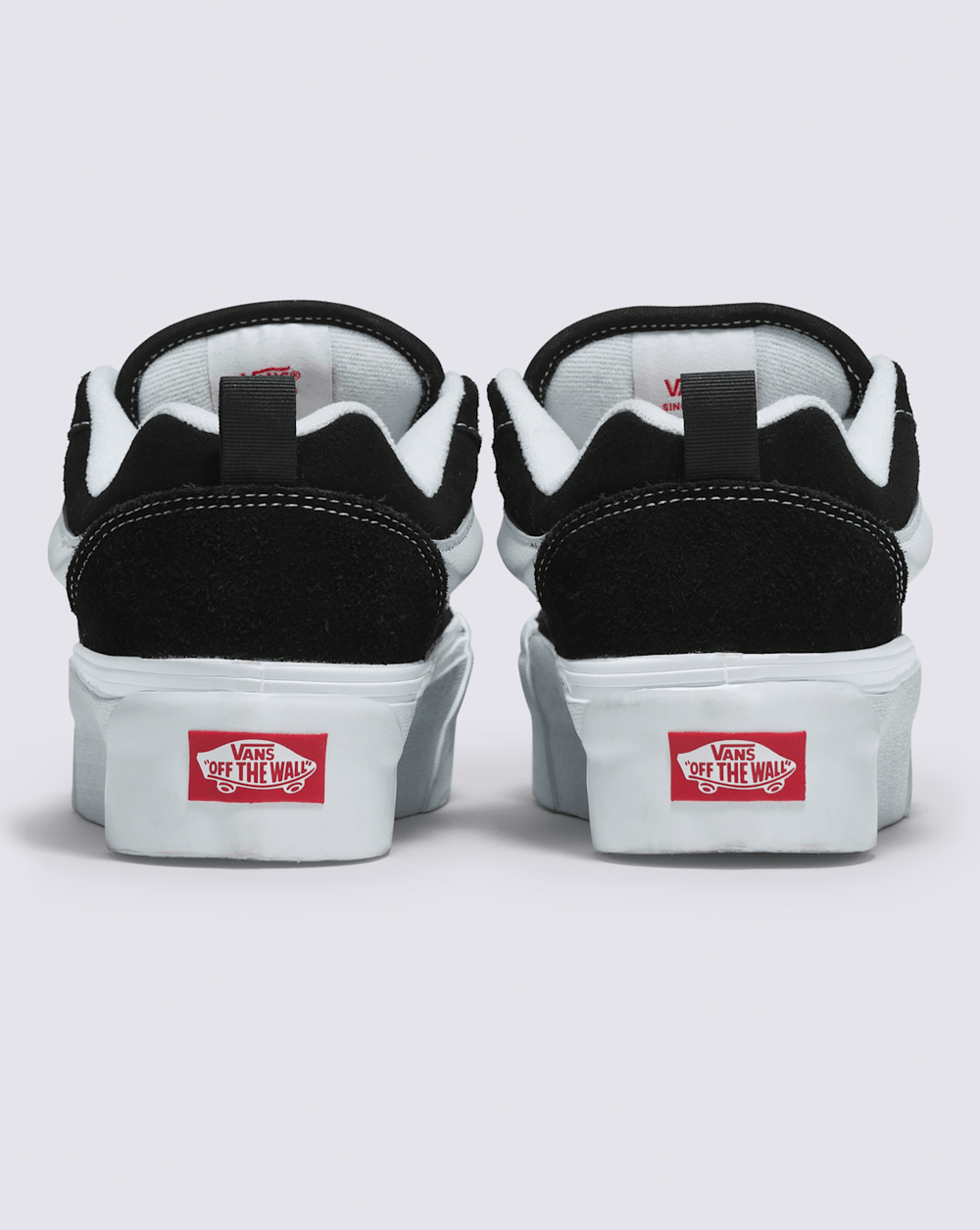 Knu Stack Shoe in Black / True White | Vans on sale