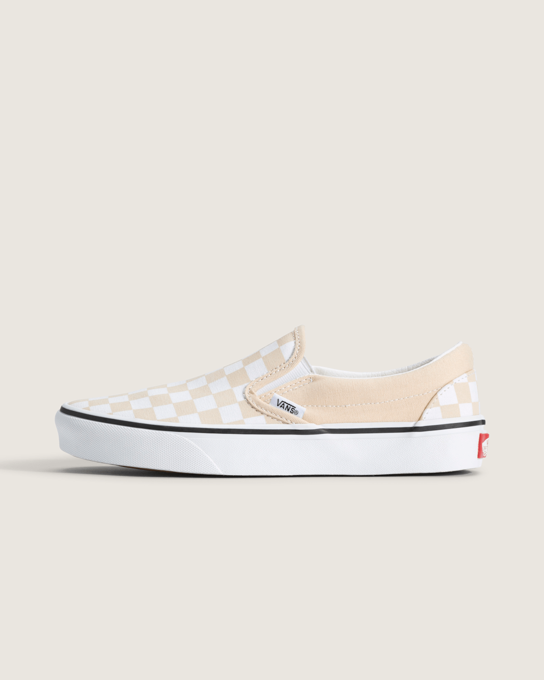 Classic Slip-On Checkerboard Shoe in Checkerboard Creme Brule Beige | Vans discount