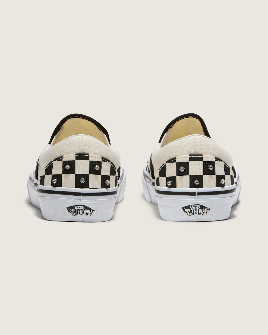 Classic Slip-On Checkerboard Shoe in Black / White | Vans near me