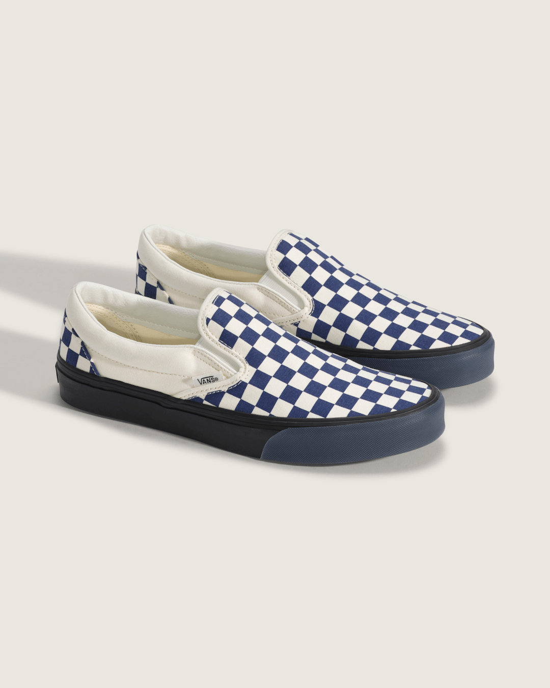 Classic Slip-On Checkerboard Shoe in Checkerboard Deep Twilight Blue | Vans on sale